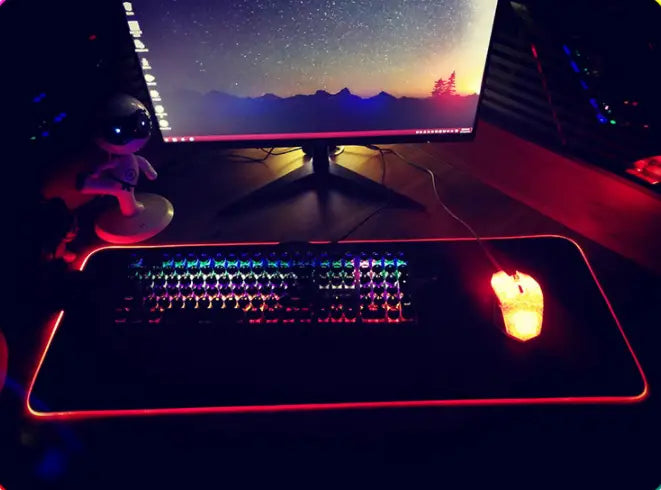 Tappetino pad per mouse RGB Luminoso con LED