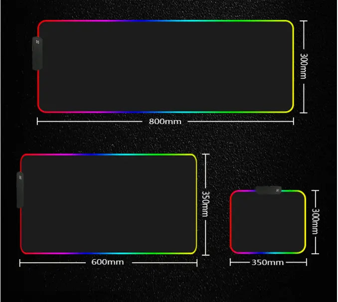 Tappetino pad per mouse RGB Luminoso con LED