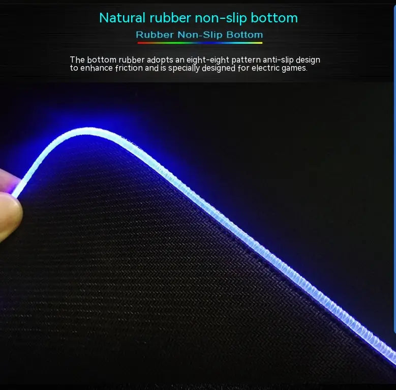 Tappetino pad per mouse RGB Luminoso con LED