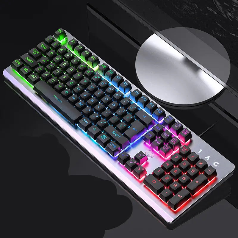 Tastiera da gioco con sensazione meccanica in metallo K002