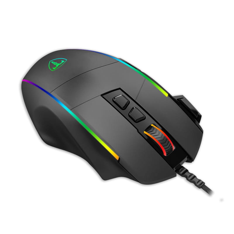 Mouse meccanico da gaming cablato con programmazione personalizzata e illuminazione RGB